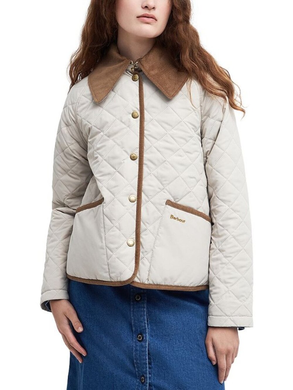 Barbour  gosford quilted snap front jacket